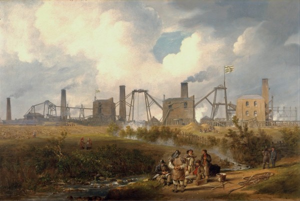 Workers near the factory by John Wilson Carmichael